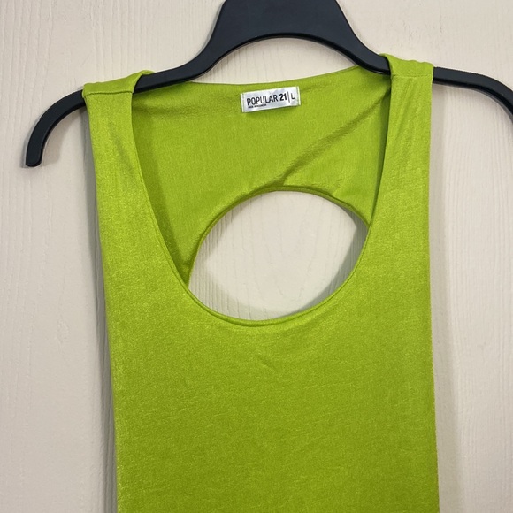 LIME GREEN DRESS - Picture 6 of 7